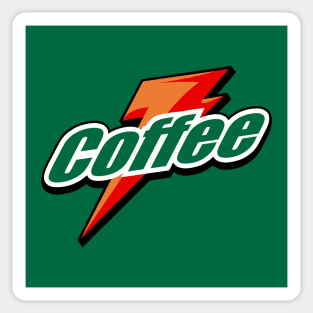 Coffee Cool Energy Drink Logo Parody For Coffee Lovers Sticker